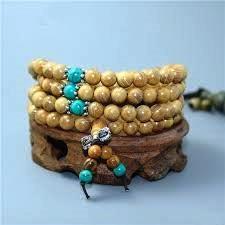 Mala van teakhout en Turkoois, Collections, Religion, Neuf, Enlèvement ou Envoi