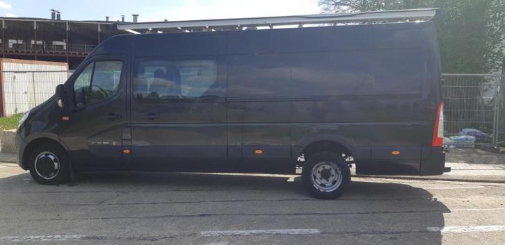 RENAULT MASTER DUB CAB  2017/10 165PK 3.5TON TREK  L4, Auto's, Bestelwagens en Lichte vracht, Particulier, Trekhaak, Renault, Euro 6