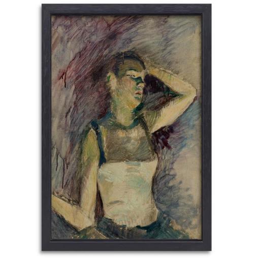 Danser studie - Henri de Toulouse-Lautrec canvas + baklijst, Huis en Inrichting, Woonaccessoires | Wanddecoraties, Nieuw, Verzenden