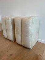 Set van 2 bouclé nachtkastjes – nieuw, Huis en Inrichting, Slaapkamer | Matrassen en Bedbodems, Ophalen, Zo goed als nieuw