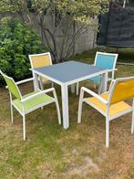 Tuinset, Tuin en Terras, Ophalen, 4 zitplaatsen, Kunststof, Gebruikt