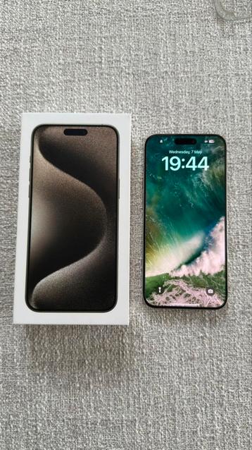 iPhone 15 Pro Max 512 GB Natural Titanium, Telecommunicatie, Mobiele telefoons | Apple iPhone, Ophalen, Zo goed als nieuw, 512 GB