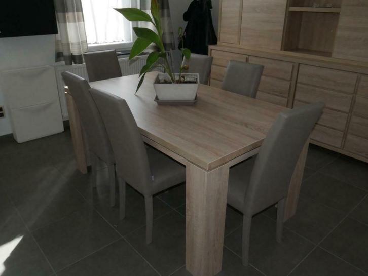 salle à manger Ilona complète, Huis en Inrichting, Complete eetkamers, Gebruikt, 4 tot 6 stoelen, Ophalen