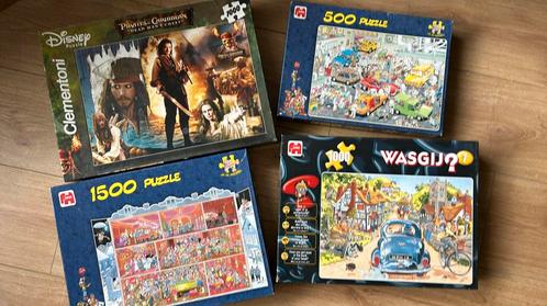 Puzzel 4 stuks, Hobby en Vrije tijd, Denksport en Puzzels, Zo goed als nieuw, Legpuzzel, 500 t/m 1500 stukjes, Ophalen