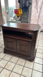 Tv meubel met uitschuifbare lade en bovenblad, Ophalen, Gebruikt, Eikenhout, 50 tot 100 cm