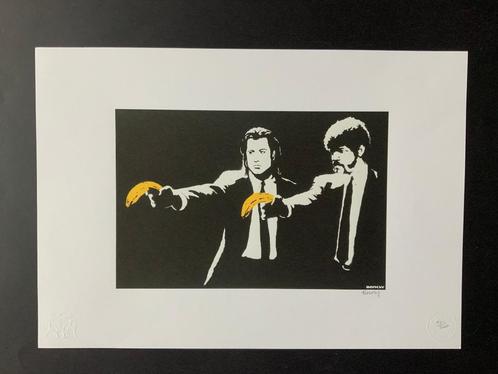 Banksy litho pulp fiction (35 X 50 cm), Antiek en Kunst, Kunst | Litho's en Zeefdrukken, Ophalen of Verzenden