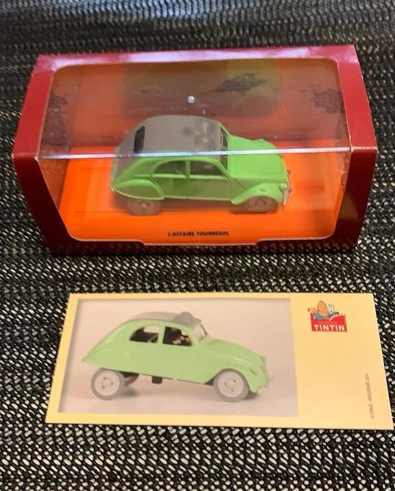 Voiture Tintin Citroën 2CV Moulinsart 2014,  de voiture, Collections, Personnages de BD, Neuf, Autres types, Tintin, Enlèvement ou Envoi