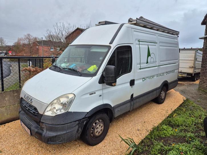 Iveco daily 35s13, Auto's, Bestelwagens en Lichte vracht, Particulier, Iveco, Diesel, Euro 5, Handgeschakeld, Wit, Grijs, Stof
