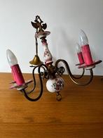 Kroonluchter - Italiaans porselein, Enlèvement, Comme neuf, Italiaans, met porselein versierde kroonluchter