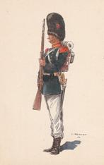 Lotje 4 kaarten Belgische Grenadiers, Verzamelen, Ophalen of Verzenden