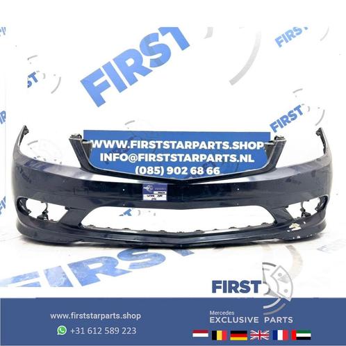 W204 AMG voorbumper PDC A2048853725 zwart wit grijs 2007-201, Auto-onderdelen, Carrosserie, Bumper, Mercedes-Benz, Voor, Gebruikt