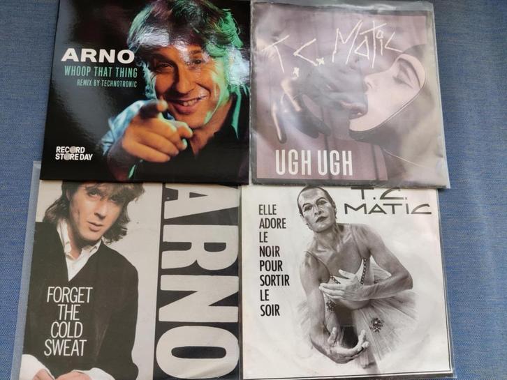 lot tc matic en arno (ugh ugh, elle adore, forget cold sweat, Cd's en Dvd's, Vinyl Singles, Single, Ophalen of Verzenden