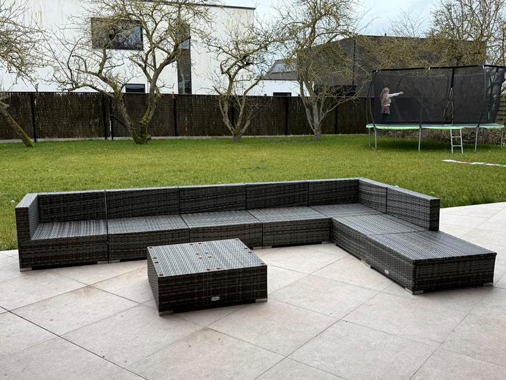 Outdoor Lounge Set, Tuin en Terras, Tuinsets en Loungesets, Gebruikt, Loungeset, Bank, Bijzettafel, Ophalen