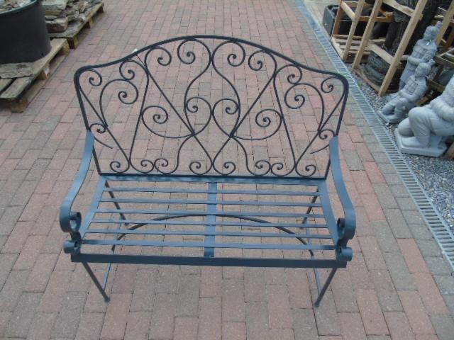 smeedijzeren tuinbank in roestgrijze kleur, Tuin en Terras, Tuinmeubel-accessoires, Nieuw, Ophalen