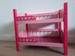 Houten speelgoedbed stapelbed voor poppen, Ophalen, Gebruikt