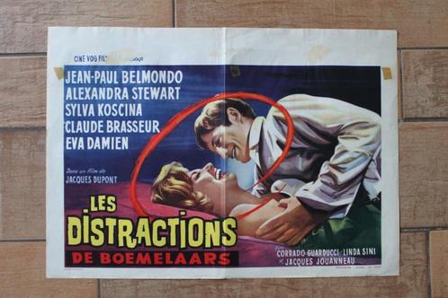 filmaffiche Jean-Paul Belmondo les distractions filmposter, Verzamelen, Posters, Zo goed als nieuw, Film en Tv, A1 t/m A3, Rechthoekig Liggend