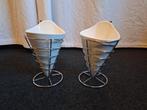 2 keramische frietzakjes, Ophalen, Overige typen, Nieuw, Effen