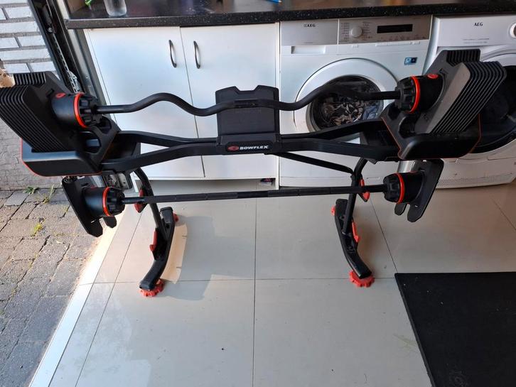 Bowflex selecttech 2080 verstelbare barbell halter ez stang, Sport en Fitness, Fitnessmaterialen, Ophalen