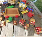 Lot de jouets en bois - pompier - tracteur - remorque -train, Enfants & Bébés, Enlèvement, Utilisé, Autres types