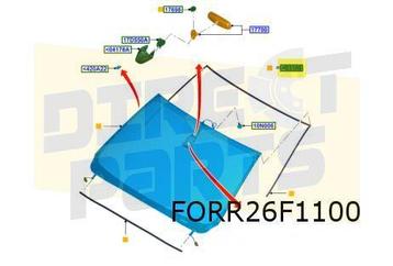 Ford Ranger (4/12-10/23) voorruit (lane keeping/regensensor/ beschikbaar voor biedingen