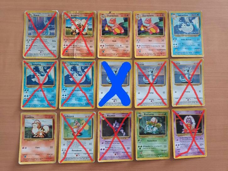 Pokémon Base set  (januari 1999), Hobby en Vrije tijd, Verzamelkaartspellen | Pokémon, Zo goed als nieuw, Meerdere kaarten, Ophalen of Verzenden