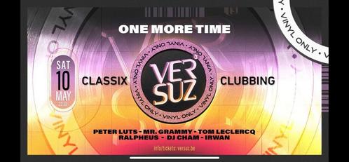 2x VIP vinyl only classix @ Versuz komende zaterdag, Tickets en Kaartjes, Concerten | House, Techno en Trance, Twee personen, Mei