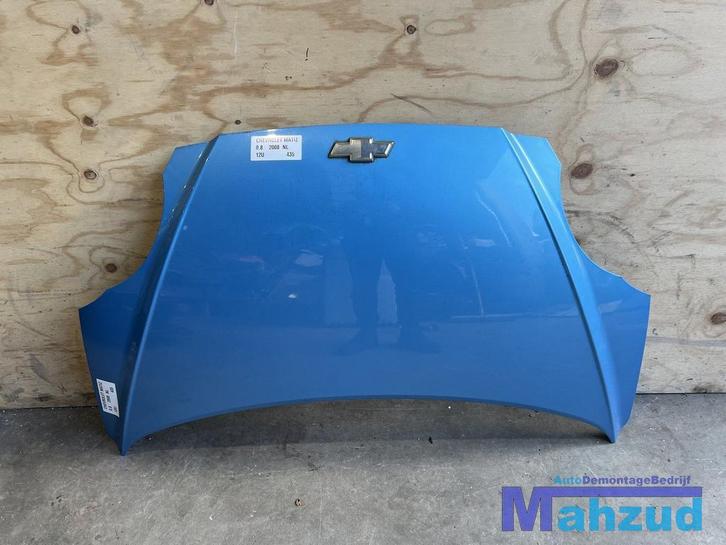 CHEVROLET MATIZ Blauw 12U motorkap 2005+, Autos : Pièces & Accessoires, Carrosserie & Tôlerie, Capot moteur, Chevrolet, Utilisé
