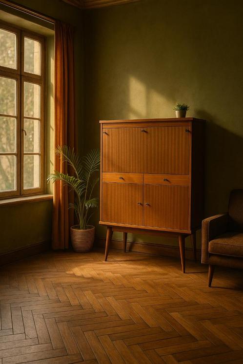 Prachtige vintage sécretaire / boekenkast, Huis en Inrichting, Kasten | Secretaires, Gebruikt, Ophalen of Verzenden