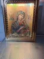 VERLICHT KASTJE MET ICOON OLV ALTIJD DURENDE BIJSTAND, Antiek en Kunst, Antiek | Religieuze voorwerpen, Ophalen of Verzenden