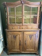 antieken vitrine, Huis en Inrichting, Gebruikt, 100 tot 150 cm, Eikenhout, Met deur(en)