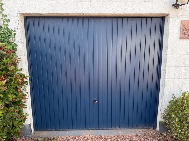 Garagepoort Hörmann en Marantec motor, Doe-het-zelf en Bouw, Deuren en Vliegenramen, Gebruikt, Garagedeur, 200 tot 215 cm, 120 cm of meer