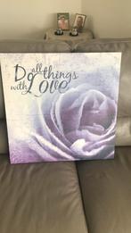 Muurdecoratie canvas 58x58, Huis en Inrichting, Woonaccessoires | Schilderijen, Tekeningen en Foto's, Ophalen of Verzenden, Zo goed als nieuw