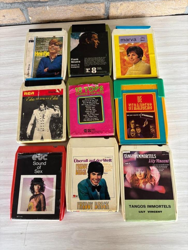 5 stuks 8-tracks, Audio, Tv en Foto, Cd-spelers, Gebruikt, Overige merken, Ophalen