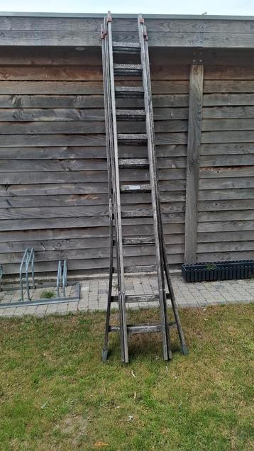 Échelle en bois -8m, Enlèvement, Comme neuf, Échelle