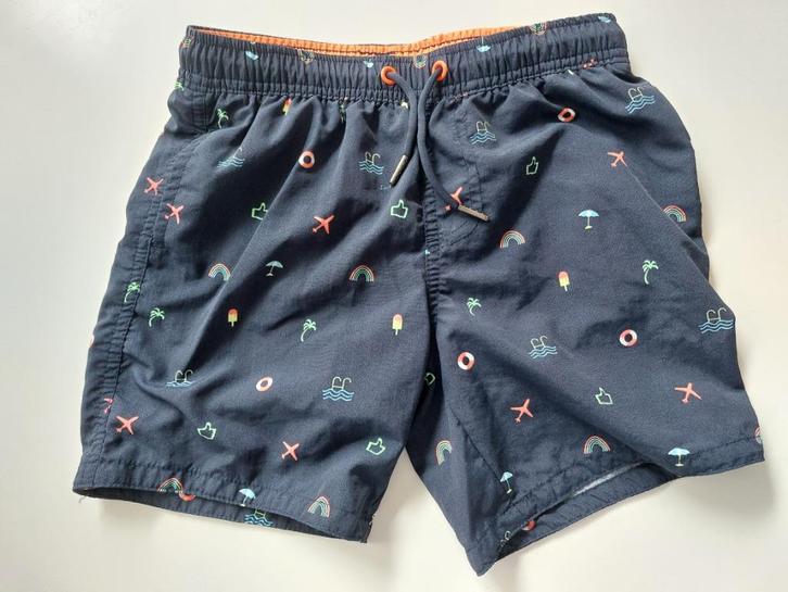 Zwemshort Fish&Chips, 8j, 4€, Kinderen en Baby's, Kinderkleding | Kinder-zwemkleding, Zo goed als nieuw, Zwembroek, Maat 128, Jongen