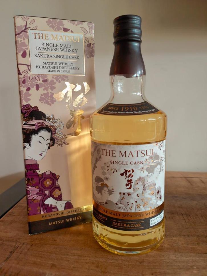 The Matsui Sakura Single Cask Single Malt Cask 327 Bottle146, Verzamelen, Wijnen, Nieuw, Overige typen, Overige gebieden, Vol