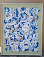 Pierre PISIVIN, abstracte compositie 4, Antiek en Kunst, Ophalen