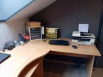 Grote bureau met hoek en 3 grote bijpassende kasten, Huis en Inrichting, Bureaus, Ophalen, Zo goed als nieuw, Bureau