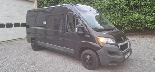 Peugeot boxer lang opgefokte black metal klaar voor registra, Auto's, Bestelwagens en Lichte vracht, Particulier, 360° camera