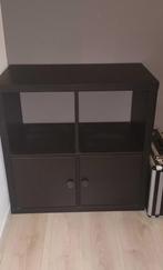 Kallax Kast zwart, Huis en Inrichting, Ophalen, Met deur(en), 50 tot 100 cm, Zo goed als nieuw