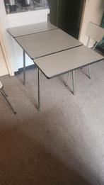 Plooitafel met 2 stoelen, Huis en Inrichting, Tafels | Eettafels, Ophalen, Zo goed als nieuw