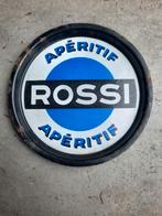 Emaille reclamebord / dienblad ROSSI APÉRITIF (MARTINI), Enlèvement ou Envoi, Utilisé, Panneau publicitaire