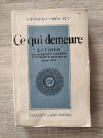 Ce qui demeure : lettres de soldats tombés au champ d'honneu, Gelezen, Ophalen of Verzenden, Voor 1940, Algemeen