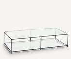 Table basse rectangulaire en verre trempé, 100 à 150 cm, Moins de 50 cm, Comme neuf, Verre