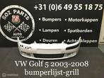 VW Golf 5 voorbumper met grill 2003-2008 origineel, Gebruikt, Ophalen of Verzenden, Bumper, Voor