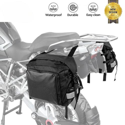 Waterdichte Motor Zadeltas (2 stuks) - 50L Capaciteit, Motoren, Accessoires | Koffers en Tassen