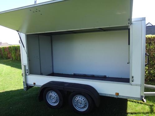 Fougon dubbelassige aluminium aanhangwagen, Auto diversen, Aanhangers en Bagagewagens, Gebruikt, Ophalen