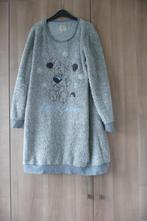 Fleece nachtkleed/huiskleed (K639), Ophalen of Verzenden, Gedragen, Maat 38/40 (M), Grijs