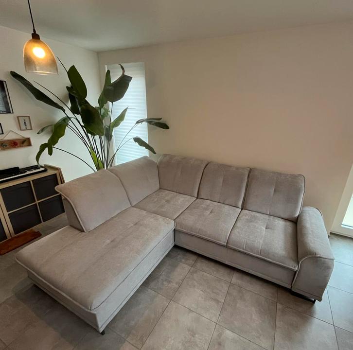 Hoekbank met slaapfunctie NIEUW!, Huis en Inrichting, Zetels | Complete zithoeken, Nieuw, Stof, Ophalen