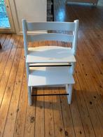 Witte kinderstoel tripp trapp van Stokke, Kinderen en Baby's, Kinderstoelen, Ophalen, Gebruikt, Meegroeistoel